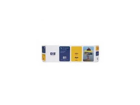 Cartouche HP n°81 JAUNE (C4933A)