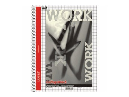LANDRÉ Bloc à spirale 'Business Office Notes', A4, carrelé,