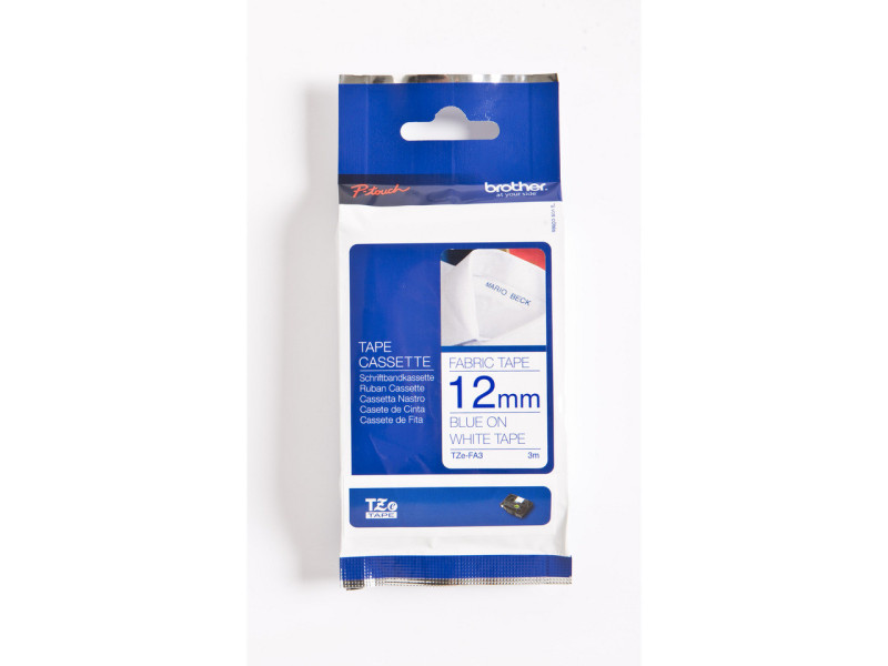 BROTHER RUBAN MARQUEUR SPECIAUX TEXTIL/BLEU 3M 12MM
