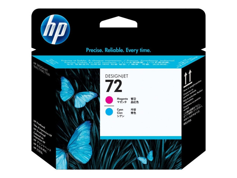 HP 72 - Tête d'impression - 1 x cyan, magenta