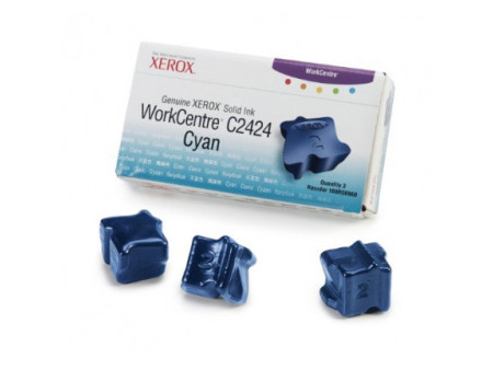 XEROX CARTOUCHE ENCRE SOLIDE CYAN 3 BARRAS PACK 3 WORKCENTRE/C2424
