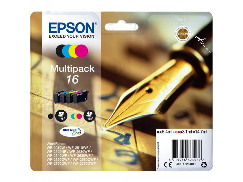 Multipack Epson T1626 - Serie 16 (4 cartouches)