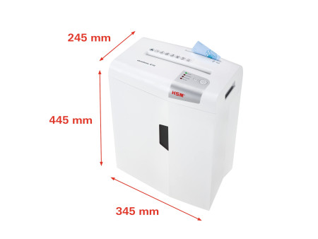 HSM Destructeur de documents shedstar X10, coupe particules: