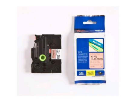 brother ruban marqueur lamine neon-orange/schwarz 5m 12mm