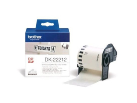 brother bande continue blanc film plastique 62mm 15,24m