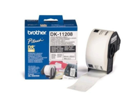 brother etiquette predecampe blanc papier 38x90mm 400 etiquette ql/500/550/650td