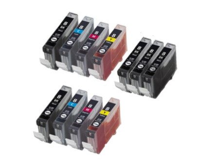 Multipack compatible CLI-8 - avec puce (11 cartouches)