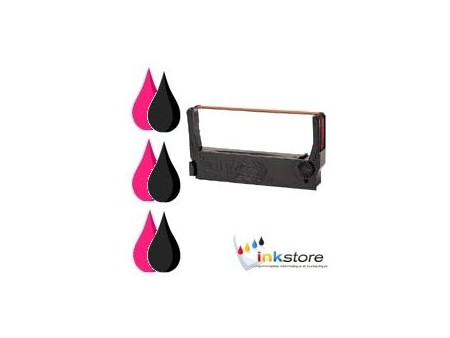 ERC23 - Ruban Compatible EPSON - NOIR/ROUGE