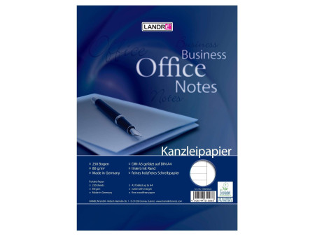 LANDRÉ Copies doubles, format A3/format A4, ligné/marge