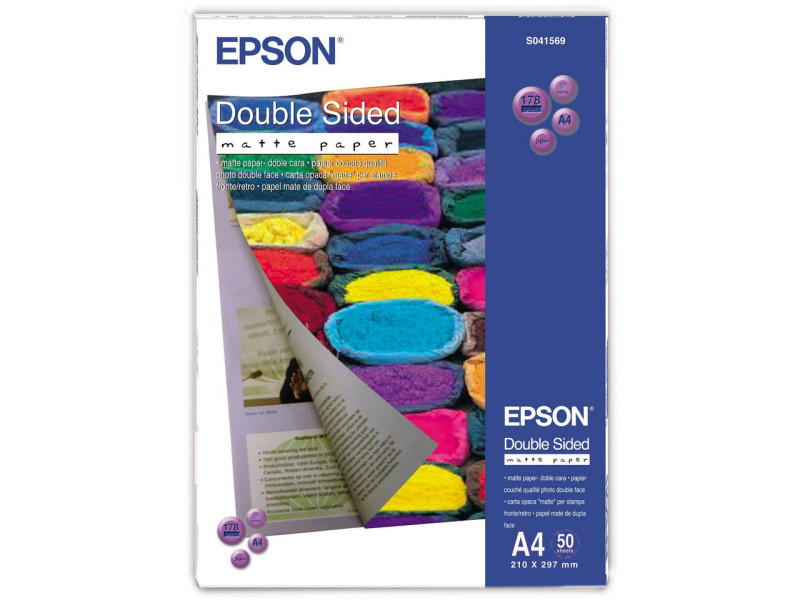 EPSON PAPIER JET D'ENCRE DOUBLE PACK MATT A4 178GR 50 FEUILLES