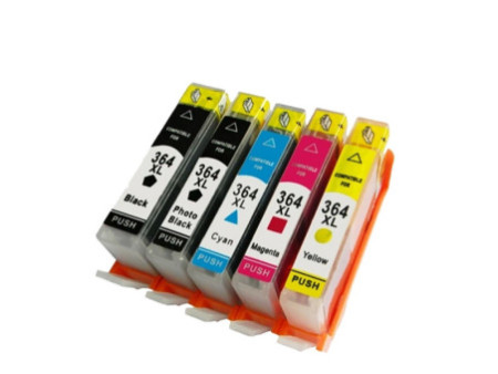 Multipack compatible HP 364XL (5 cartouches)
