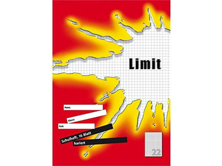 LANDRÉ cahier 'LIMIT' A4, linéature 28 / 5 mm quadrillé