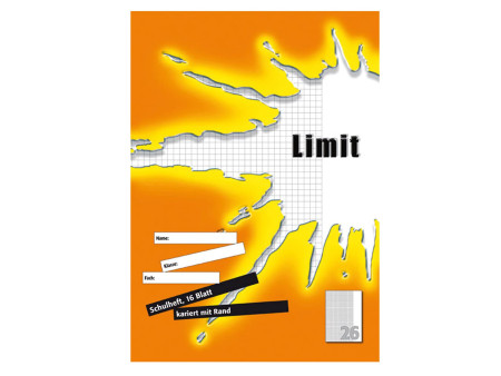 LANDRÉ cahier 'LIMIT' A4, linéature 26 / quadrillé 5 mm
