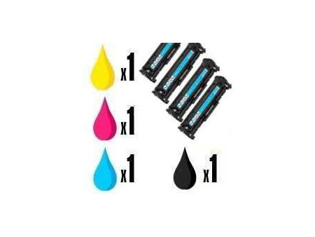 Pack de 4 Toners compatibles Canon CRG718
