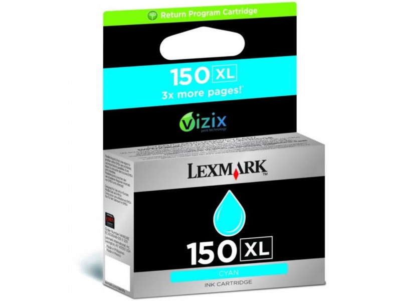 Cartouche Lexmark 150XL Cyan (700 pages)