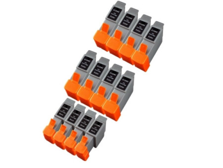 Multipack compatible Canon BCI21/24 BK + Couleur (13 cartouches)