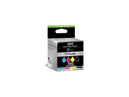 Pack Cartouches Lexmark 100 - BK/C/M/Y
