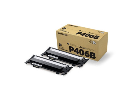 Pack 2 toners - Samsung CLT-P406B - Noir - 3000 pages