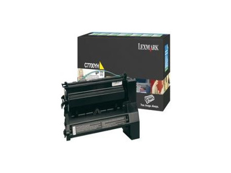 Toner Lexmark C7700YH - jaune (10.000 pages)