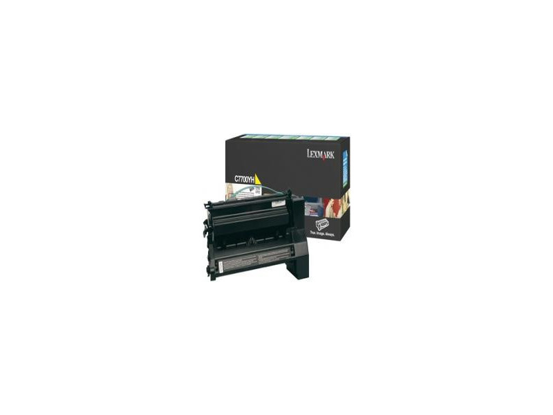 Toner Lexmark C7700YH - jaune (10.000 pages)