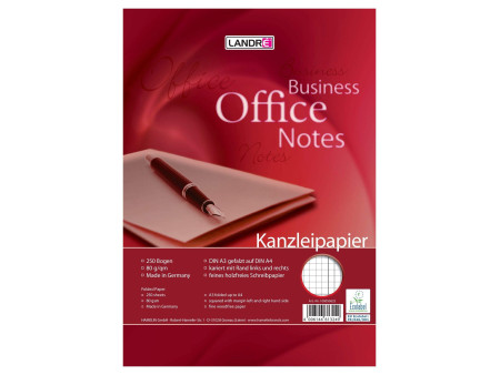 LANDRÉ Copies doubles, A3/A4, quadrillé/marge