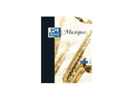 Oxford Cahier de musique et chant, 170 x 220 mm, séyès