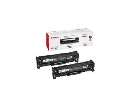 Toner Canon CRG718 noir - Pack de 2 (6.800 pages)