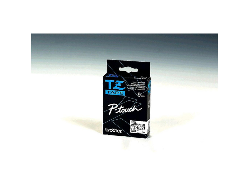 brother ruban marqueur non-lamine noir/blanc 8m 9mm