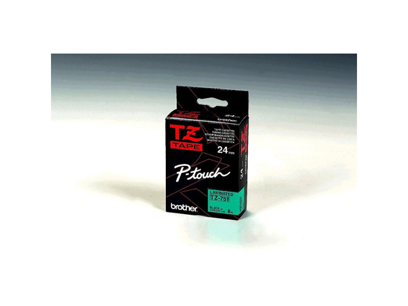 brother ruban marqueur lamine vert/noir 8m 24mm