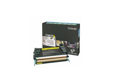 Toner Lexmark C736H1YG - jaune (10.000 pages)