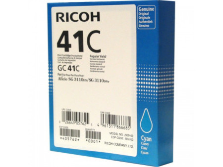 Cartouche jet d'encre ricoh gc-41cl - cyan (600 pages)