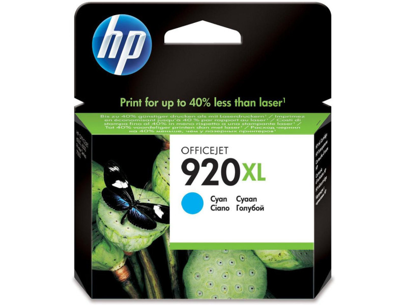hewlett packard cartouche jet d'encre cyan 920xl 700 pages officejet/920/6500