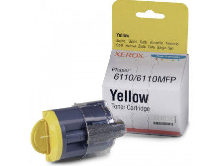 TONER XEROX JAUNE pour PHASER 6110 / 6110MFP