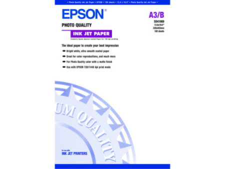 EPSON PAPIER JET D'ENCRE A3+ 105GR 100 FEUILLES