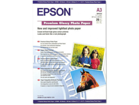 EPSON PAPIER JET D'ENCRE PHOTO GLOSSY PREMIUM A3 20 FEUILLES