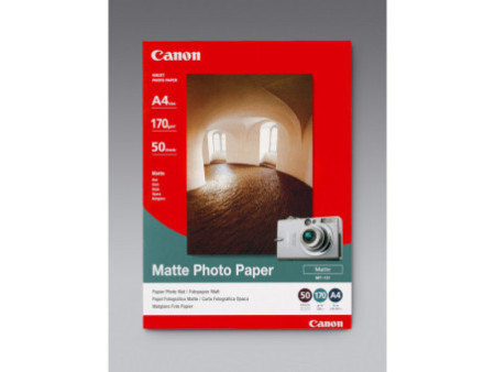 CANON PAPIER JET D'ENCRE MP-101 PHOTO MATT A4 170GR 50 FEUILLES