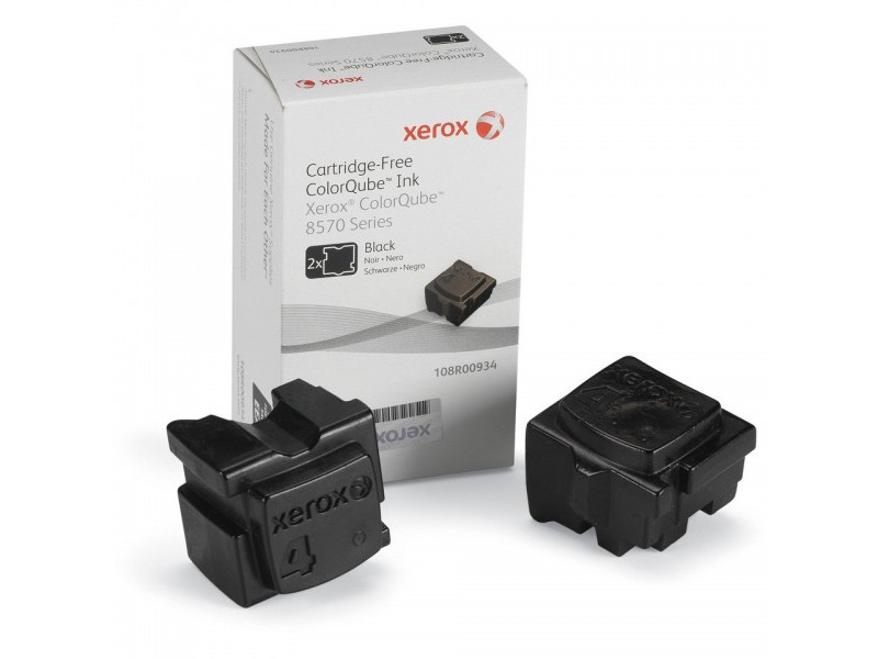 XEROX CARTOUCHE ENCRE SOLIDE NOIR 4.300 PAGES PACK 2 COLORQUBE/8570