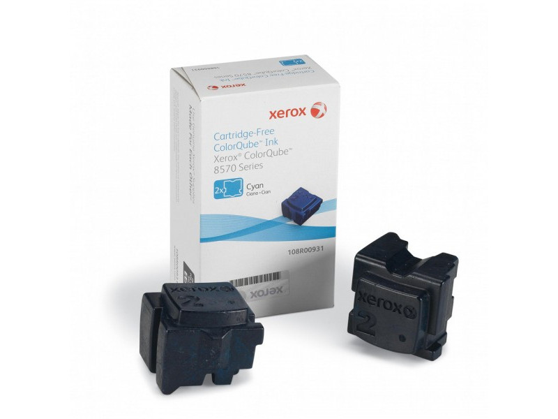 XEROX CARTOUCHE ENCRE SOLIDE CYAN 4,400 PAGES PACK 2 COLORQUBE/8570