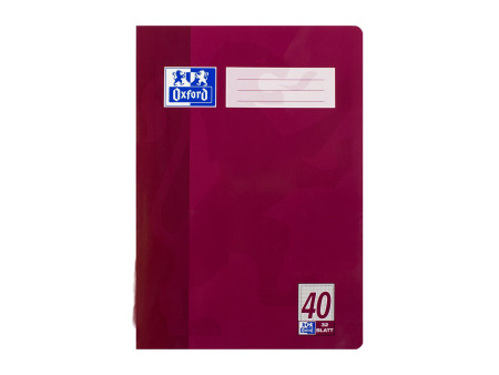Oxford cahier scolaire, format A4, linéature 40/5 mm quadril