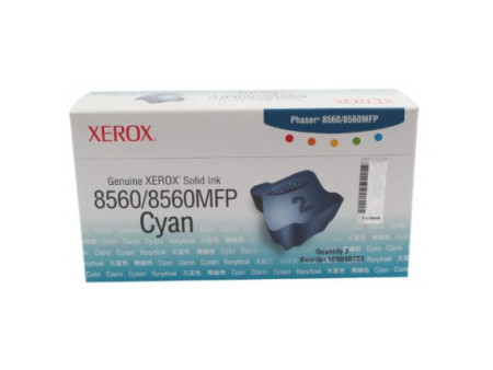 XEROX CARTOUCHE ENCRE SOLIDE CYAN 3 BARRAS 3.000 PAGES PACK 3 PHASER/8560
