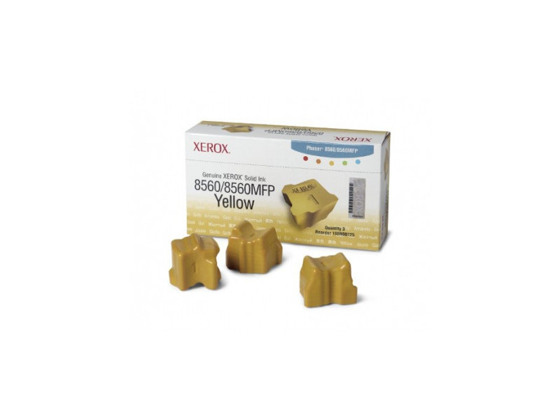XEROX CARTOUCHE ENCRE SOLIDE JAUNE 3 BARRAS 3.000 PAGES PACK 3 PHASER/8560