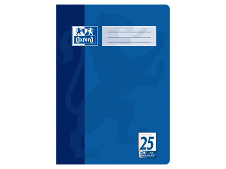 Oxford cahier scolaire, format A4, linéature 25 / ligné