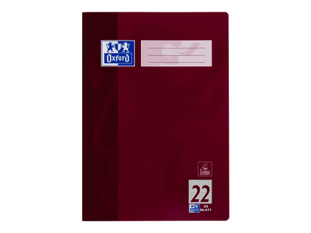 Oxford cahier scolaire, format A4, linéature 22 / quadrillé