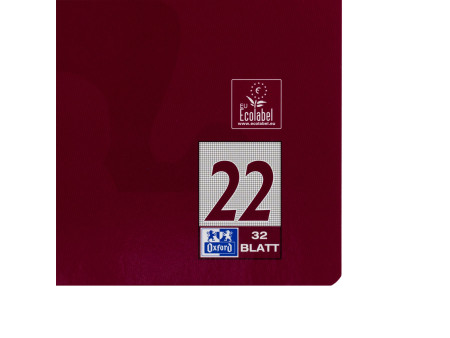Oxford cahier scolaire, format A4, linéature 22 / quadrillé