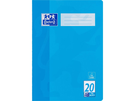 Oxford cahier scolaire, format A4, linéature 20 / uni,