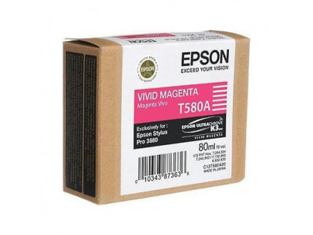 Cartouche Epson T580A - Magenta vif