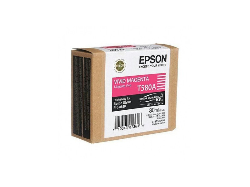 Cartouche Epson T580A - Magenta vif