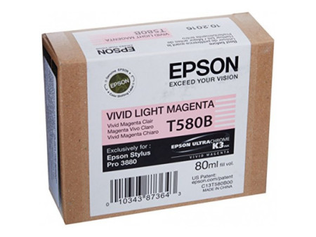 Cartouche Epson T580B - Magenta vif clair