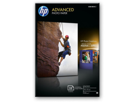 hewlett packard papier jet d'encre photo satine 10x15 250gr 25 feuilles photosmart/a610