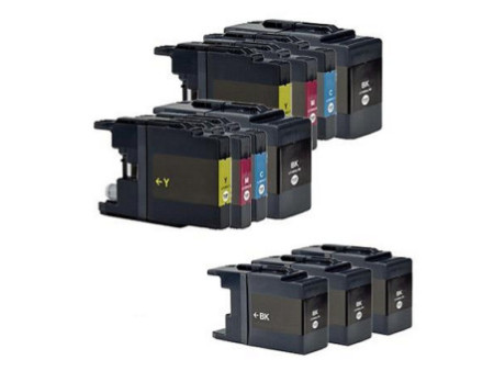 Multipack compatible Brother LC1280 LC1240 (11 cartouches)